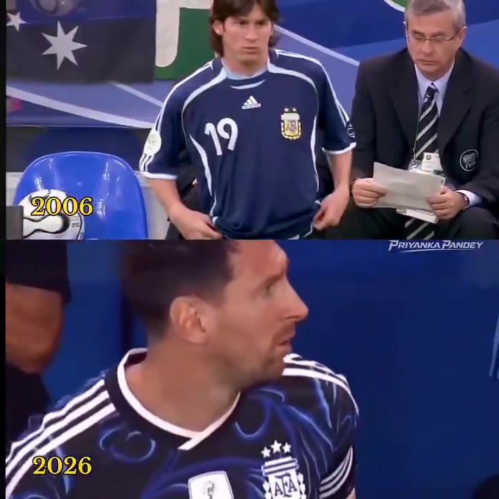 一段跨越20年的蓝白传奇2006年和2026年国家队梅西同框 一段跨越20年的蓝白传奇2006年和2026年国家队梅西同框
